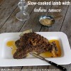 Mr and Mrs Romance - food - slow cooked lamb title
