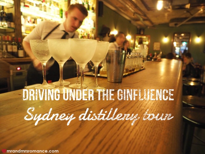 Mr & Mrs Romance - Gin Queen gin distillery tour Sydney