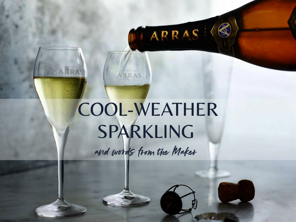 House of Arras - sparkling wine in winter