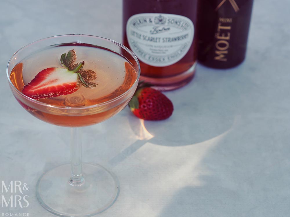 Wilkin Estates Tiptree Jam Co - Little Scarlet strawberry gin liqueur - gin royale