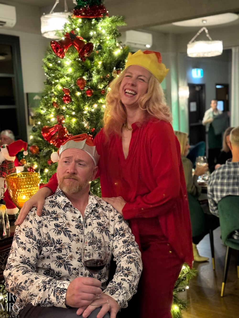 Flavour of the Month - July 2025. Jim and Christina at Christmas in July feast in Oriana Motel, Orange