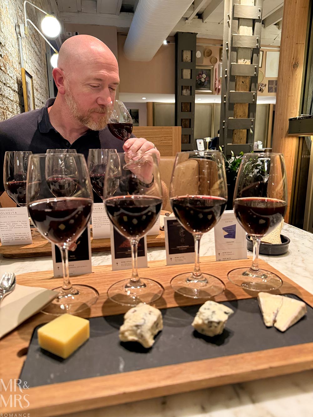Hotel review of the Porter House MGallery Collection in Sydney - Jim at Red Affair wine and cheese tasting at Handpicked Wines cellar door