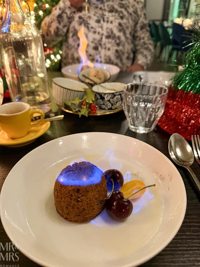 Christmas in July - Christmas Pudding Flames at Oriana Motel in Orange, NSW