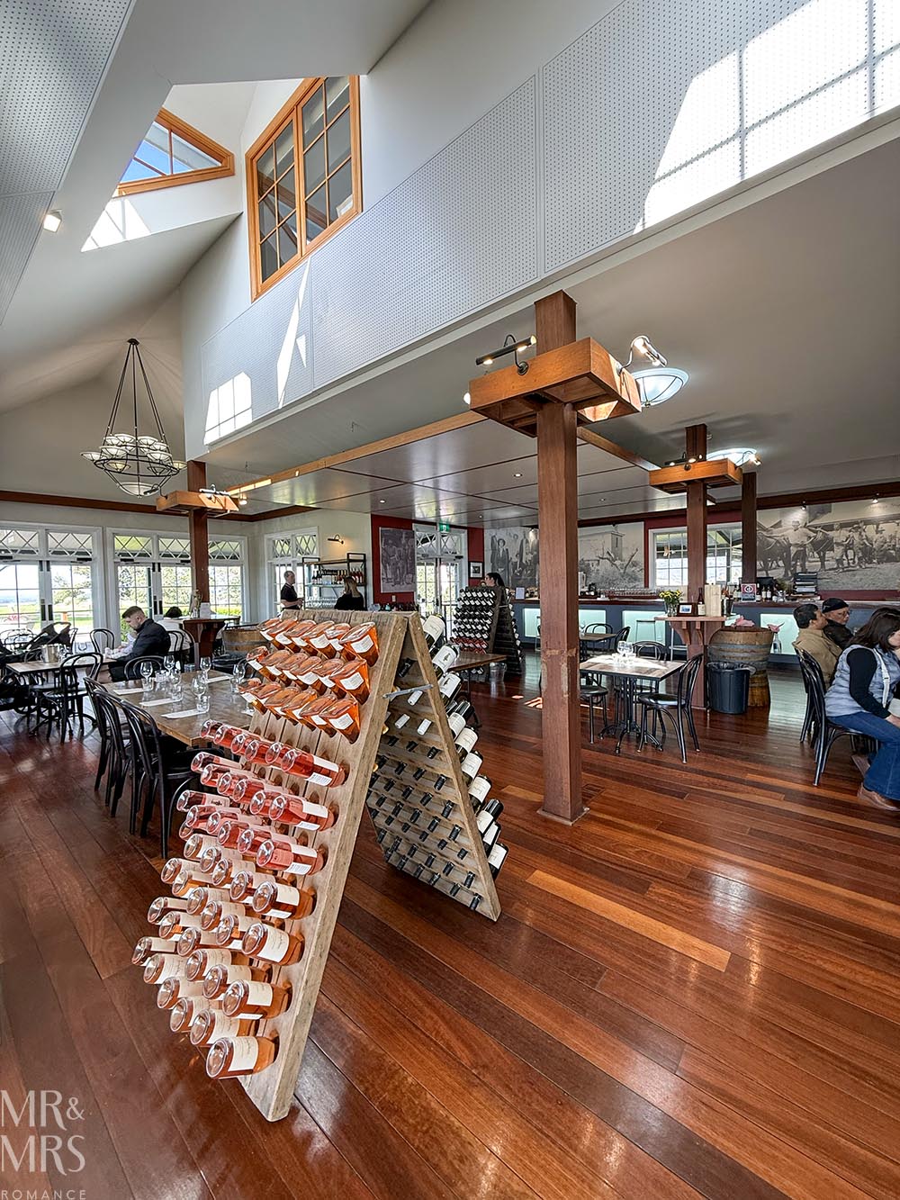 Romantic Picnic at Audrey Wilkinson in the Hunter Valley - wide shot of the cellar door