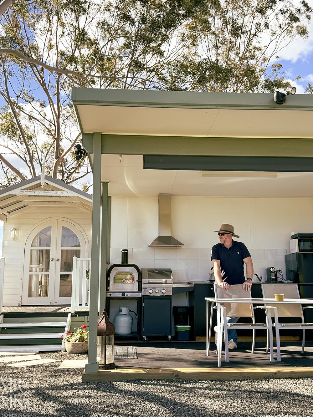 Outside the Tiny House - Where to stay in the Hunter Valley / Broke-Fordwich - Villa Vino, Winmark Wines