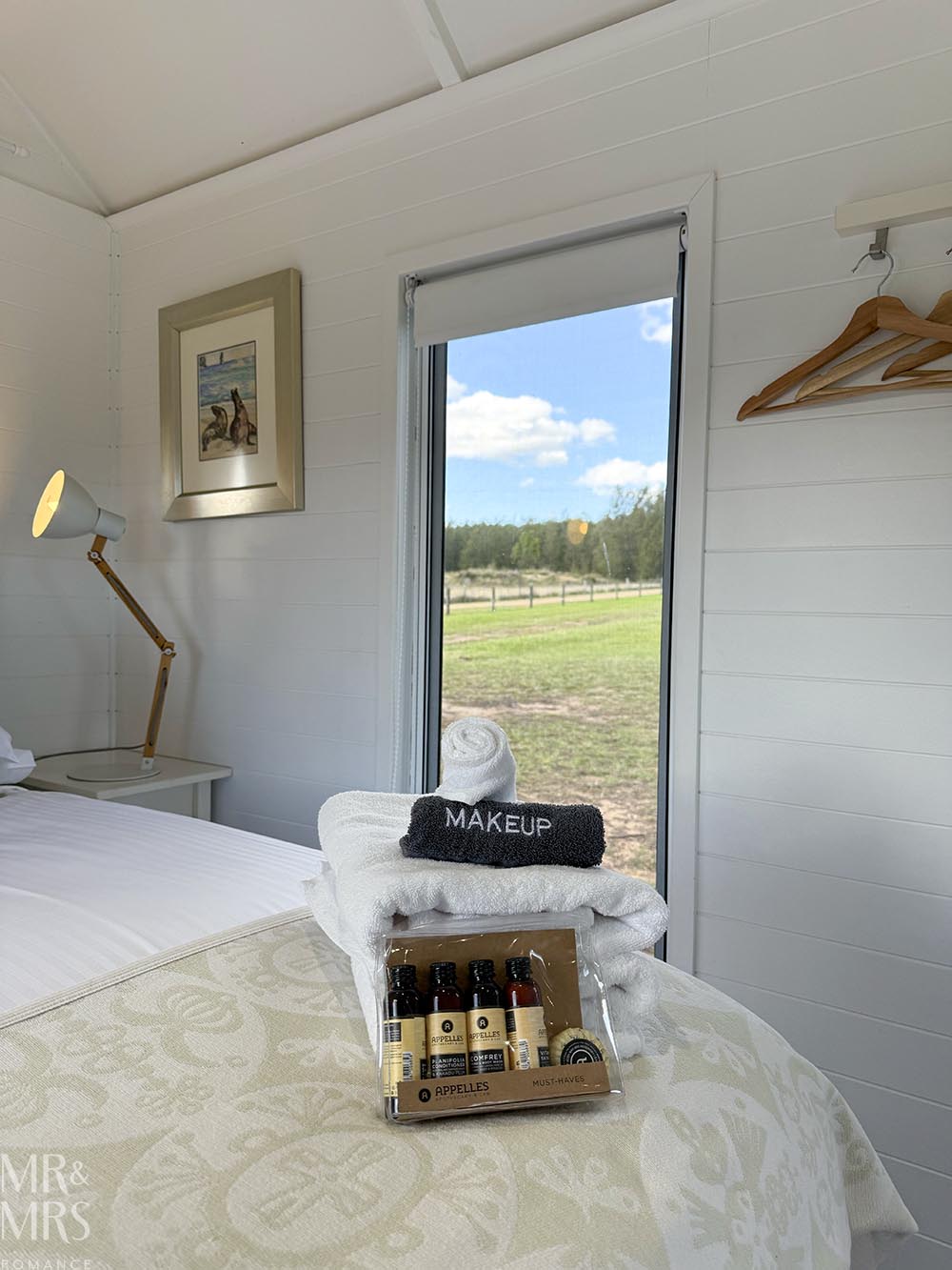 Amenities and care products at the tiny house. Where to stay in the Hunter Valley / Broke-Fordwich - Villa Vino, Winmark Wines