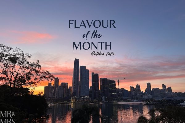 Sunrise over Sydney Harbour and the city