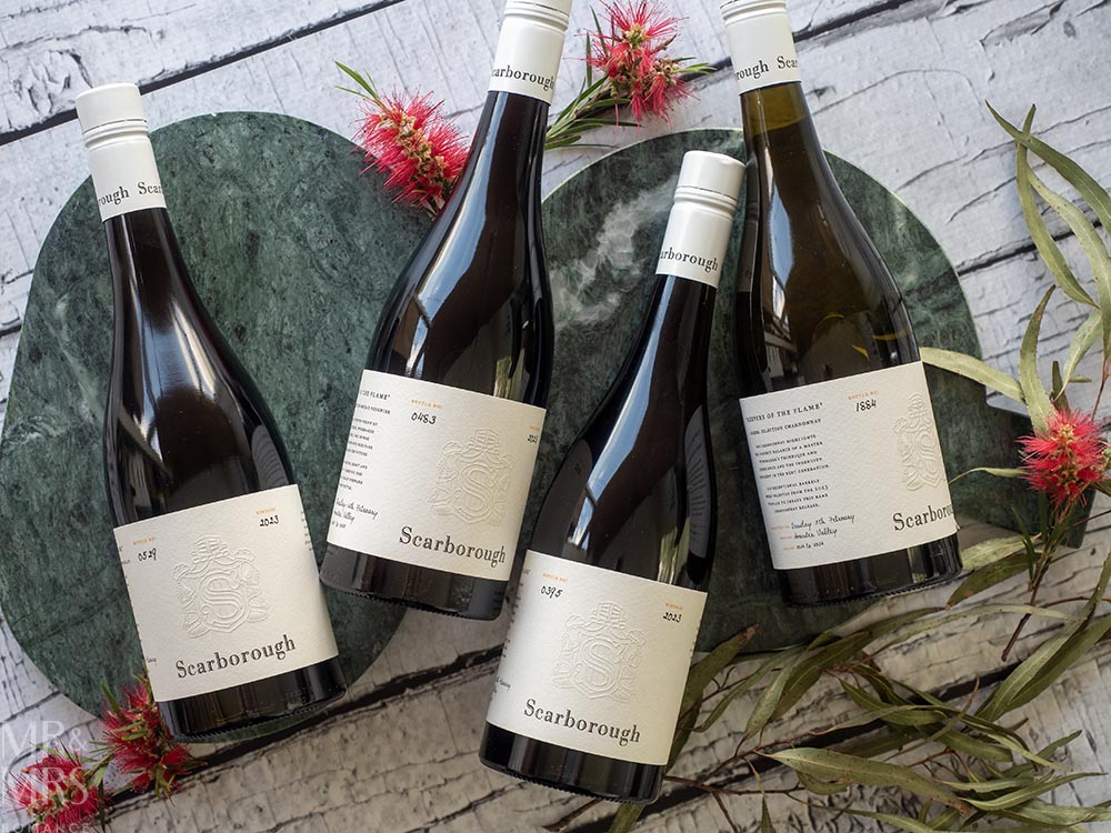 Scarborough Wine and Keepers of the Flame - interview with Sally Scarborough. Keepers of the Flame range in flatlay