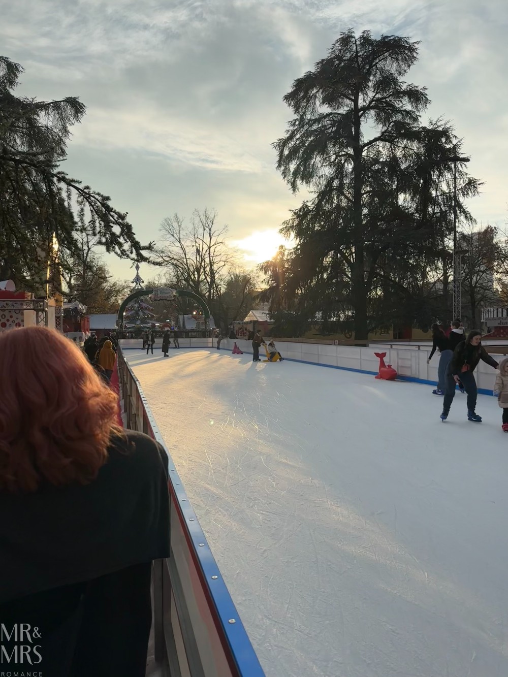 Visit Milan in winter - an ice rink in the Giardini Indro Montanelli park