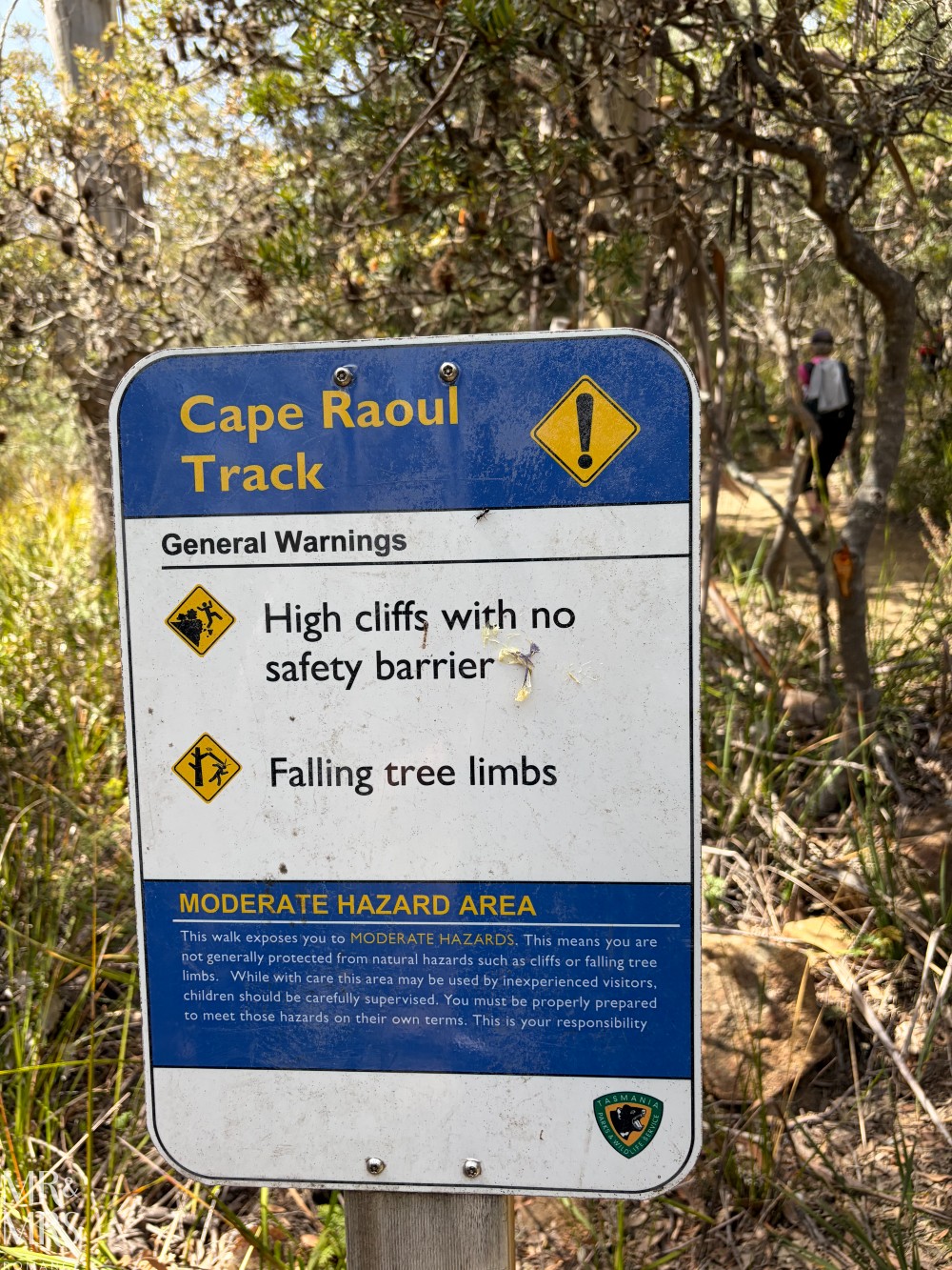 Three Capes Walk, Tasmania - contributor story by Mark Buckley - Cape Raoul sign