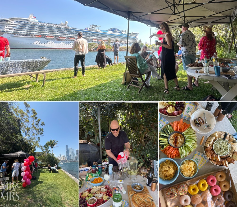 Flavour of the Month - January 2026. Pool and garden party with cruise ship departing