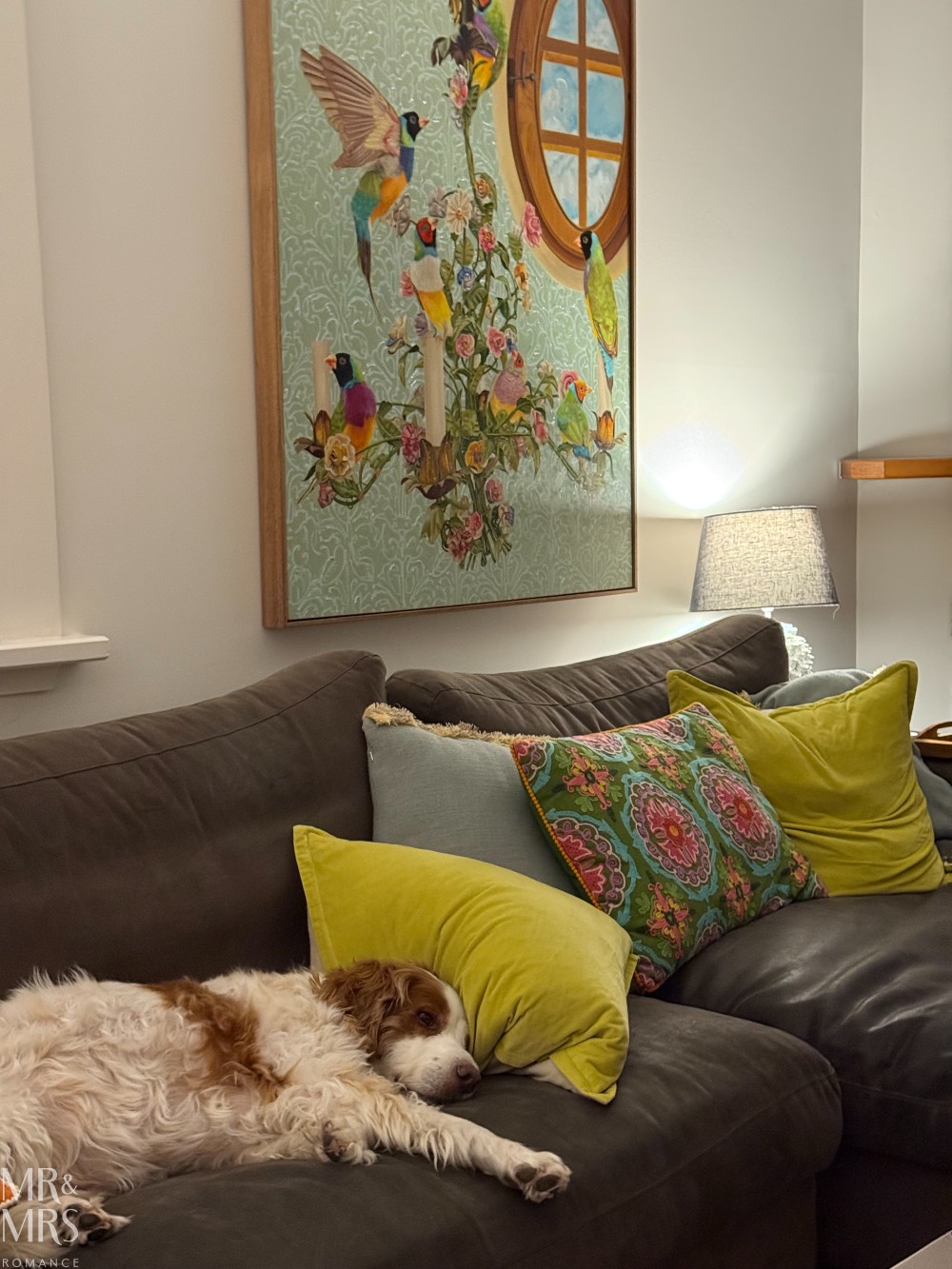 Flavour of the Month - February 2026 - our friends' excellent dog Archie and Fiona Smith's painting