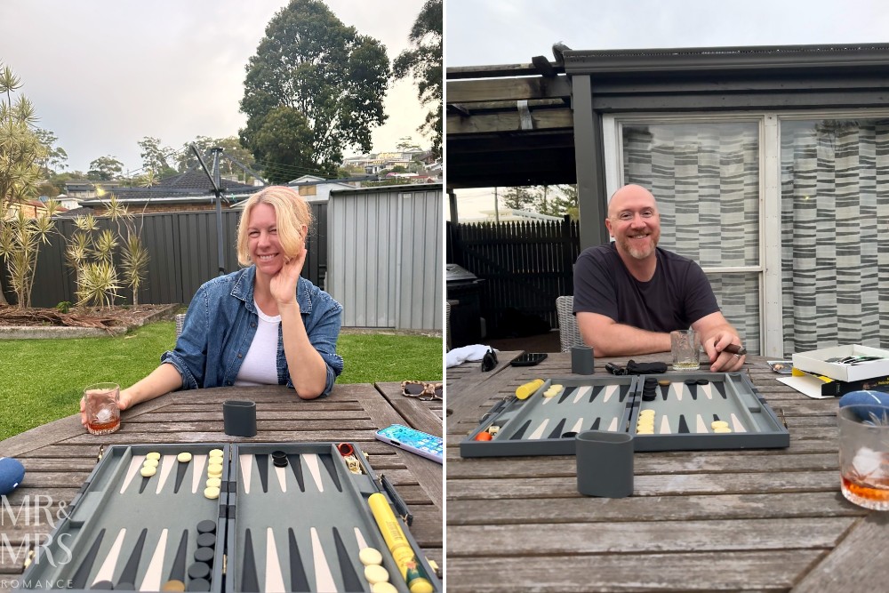 Flavour of the Month - February 2026 - Jim & Christina playing backgammon