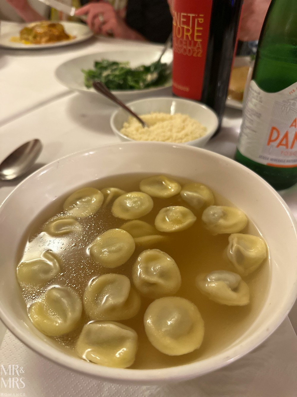 Things to eat in Parma, Italy - anolini filled pasta in broth