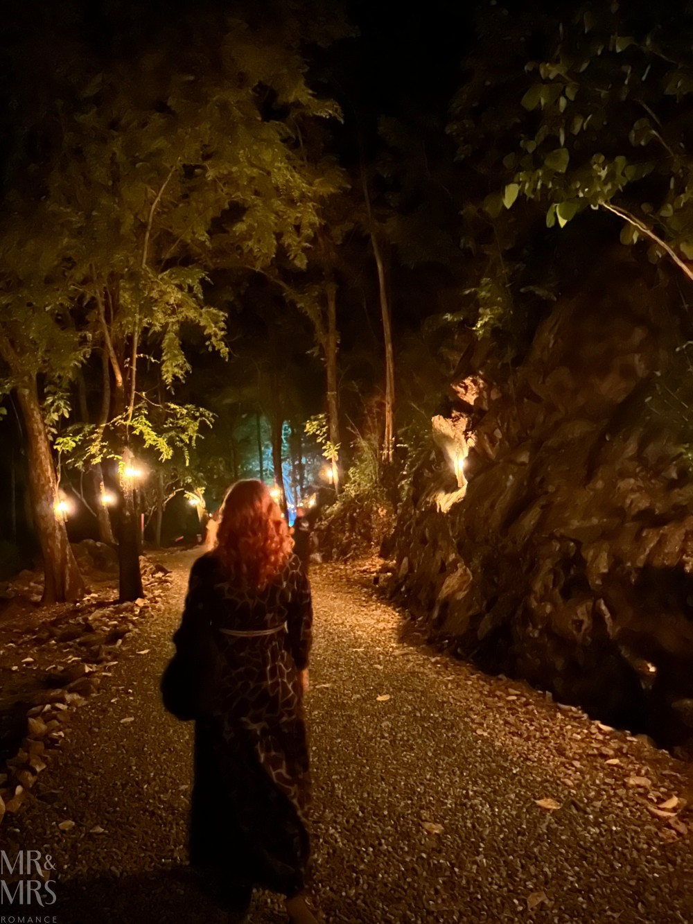 Anzac Day at Hellfire Pass, Kanchanaburi, Thailand. Christina walking through Hellfire Pass