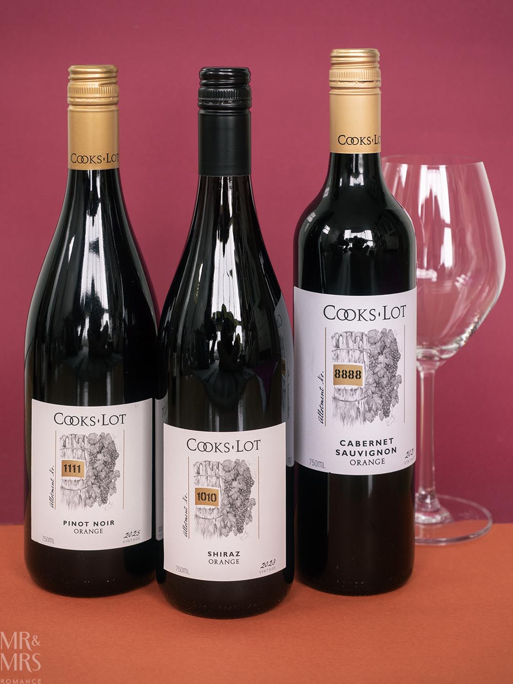 Cooks Lot Wines of Orange, NSW - Cabernate Sauvignon, Pinot Noir and Shiraz at $25 each