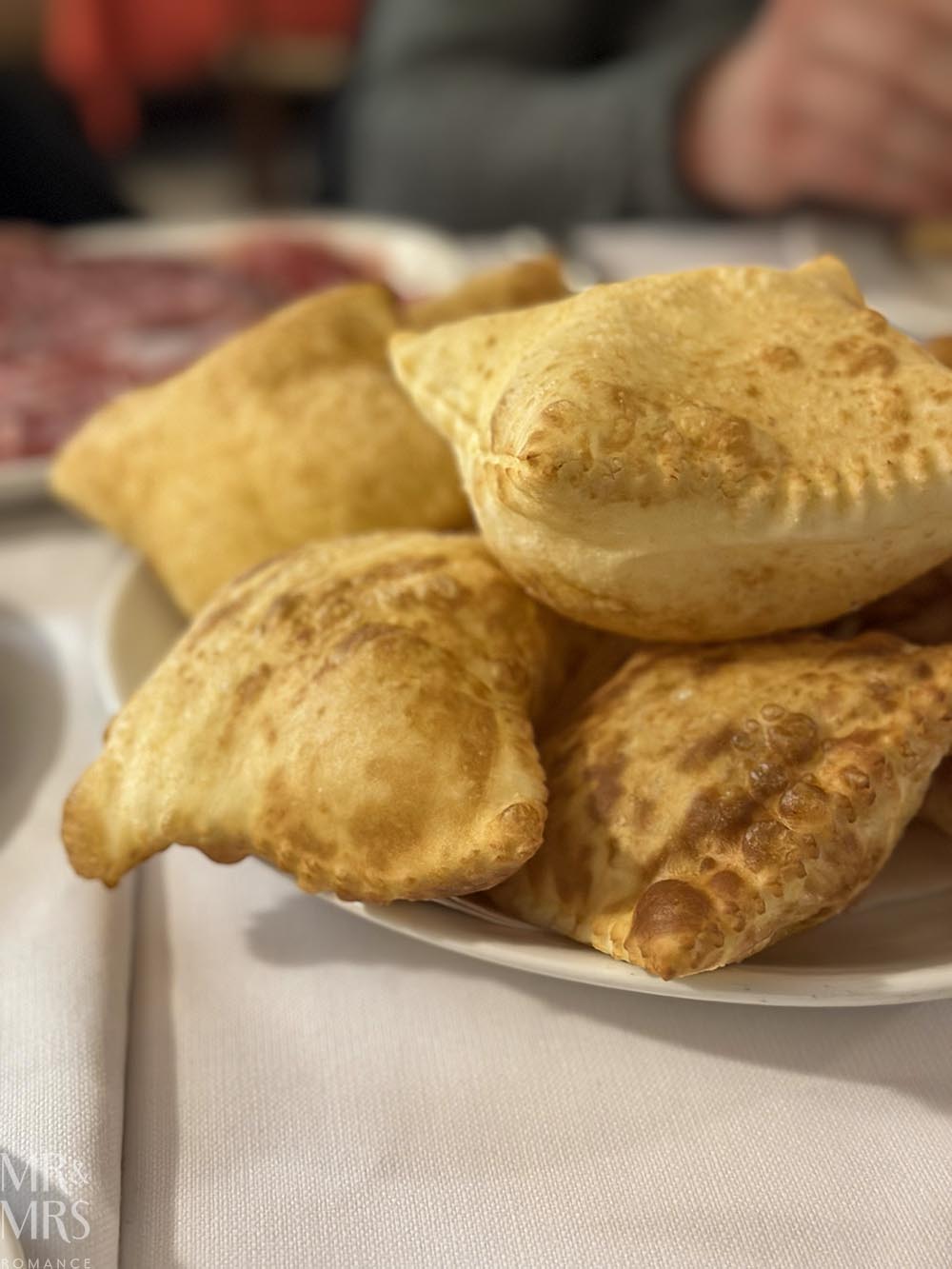 Where to eat in Parma, Italy - torta fritta
