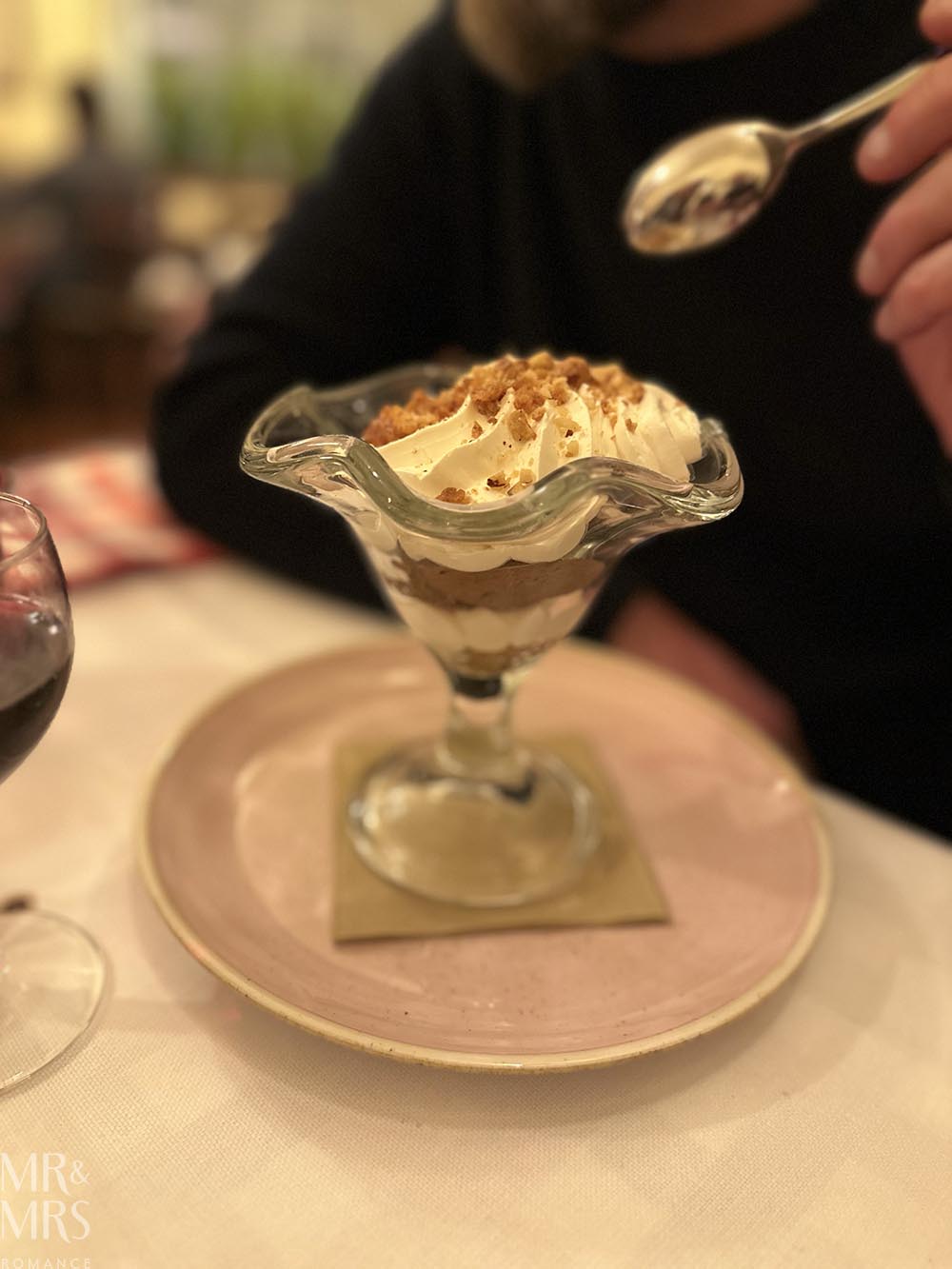 Where to eat in Parma, Italy - tiramisu