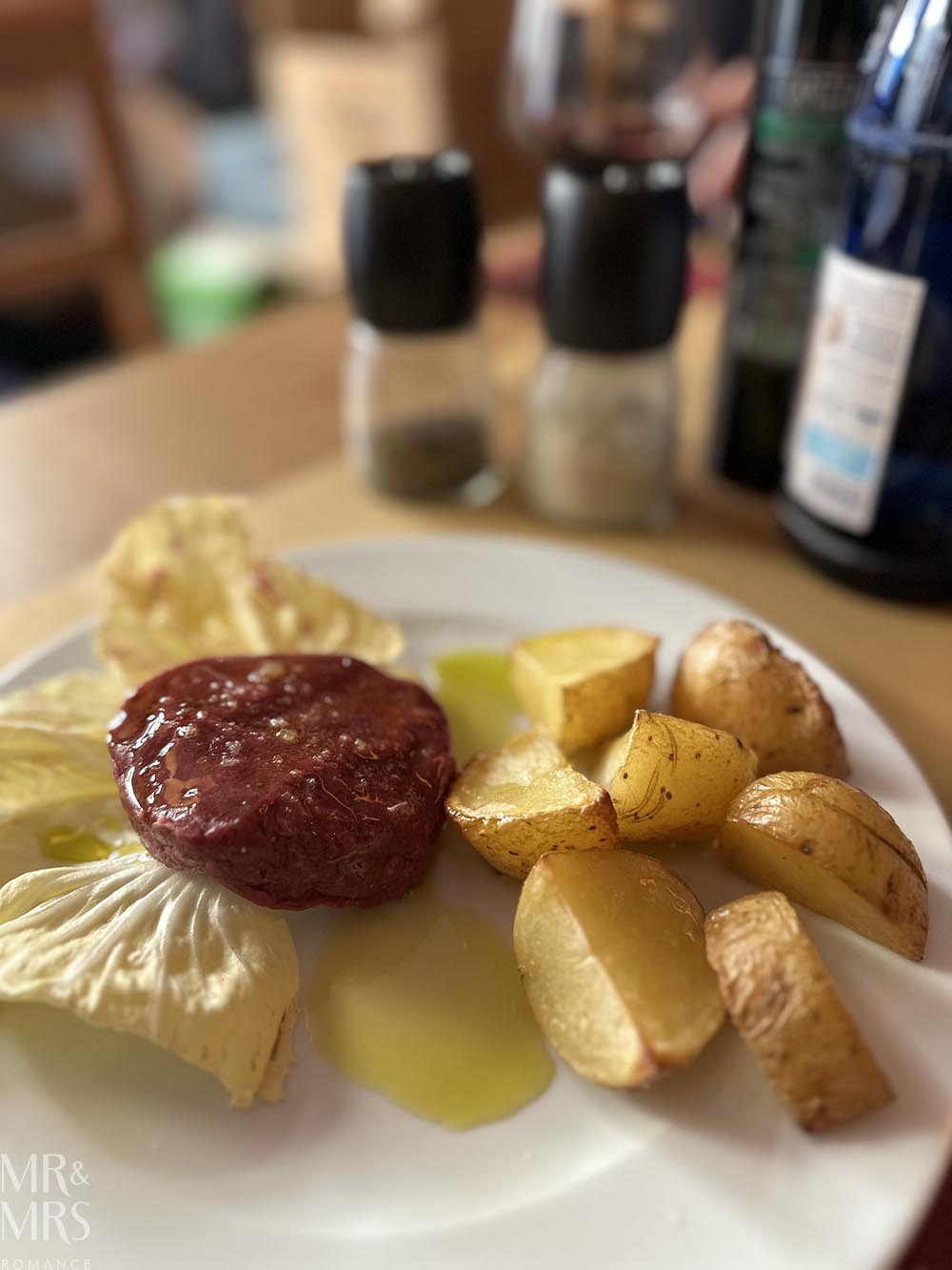 Where to eat in Parma, Italy - caval pist at Osteria Virgilio