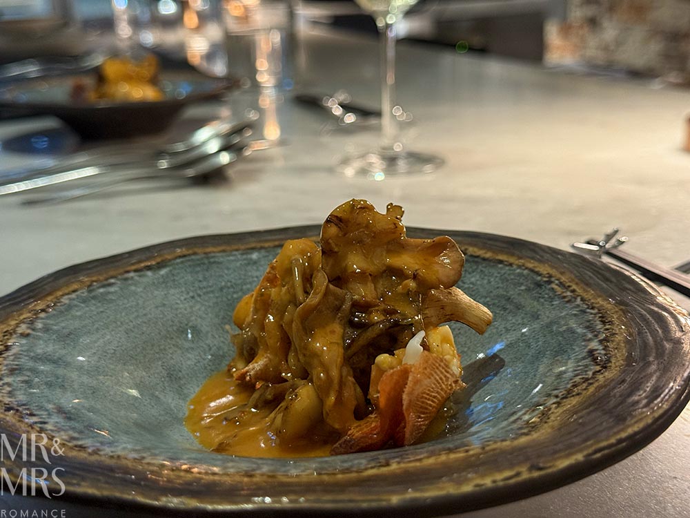 Where to eat in Sydney - romantic dinner - Izy.Aki omakase - lobster tail and mushrooms with fermented chilli butter