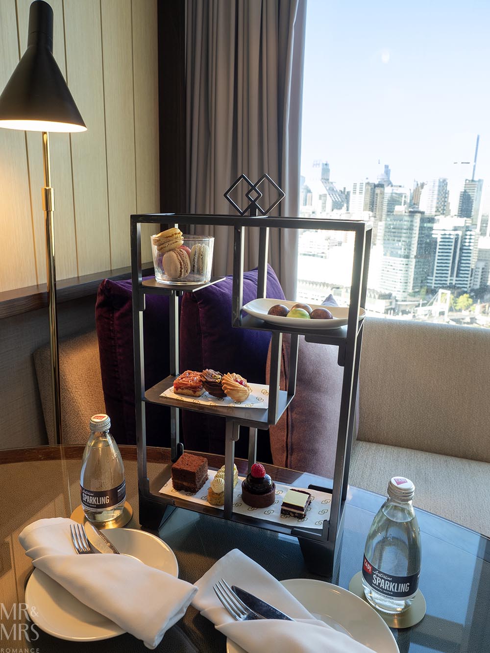 Where to stay in Sydney - Sofitel Darling Harbour - room high tea