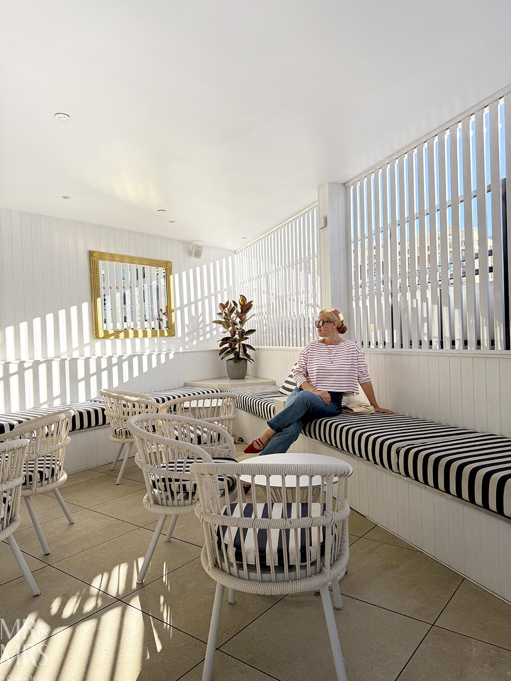 Where to stay in Sydney - Sofitel Darling Harbour - pool cabana and Christina