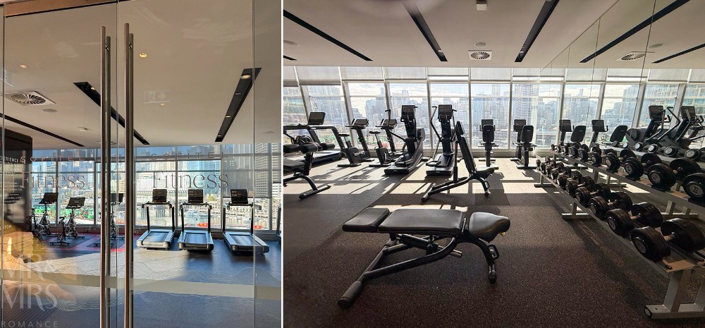 Where to stay in Sydney - Sofitel Darling Harbour - hotel gym collage