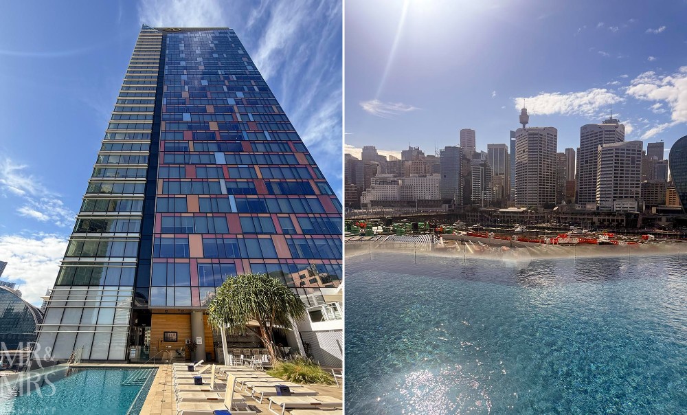 Where to stay in Sydney - Sofitel Darling Harbour - bathroom vanity set hotel pool collage