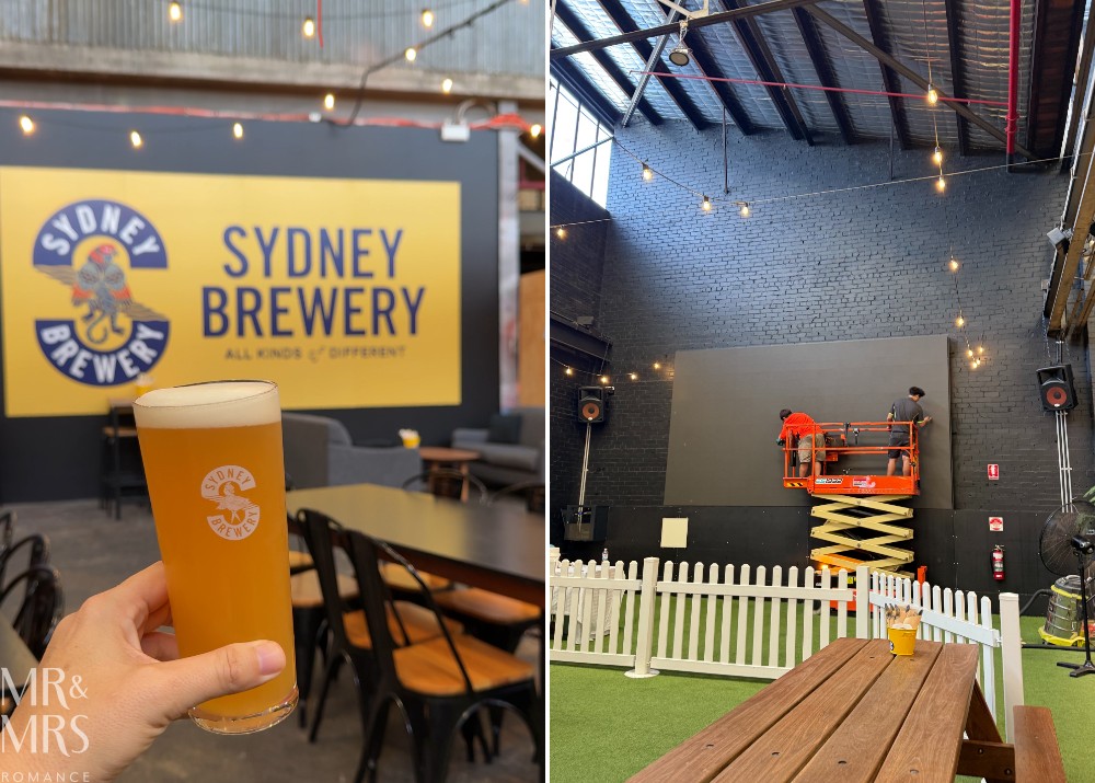 Flavour of the Month - April 2026 - Sydney Brewery collage: beer; new big screen