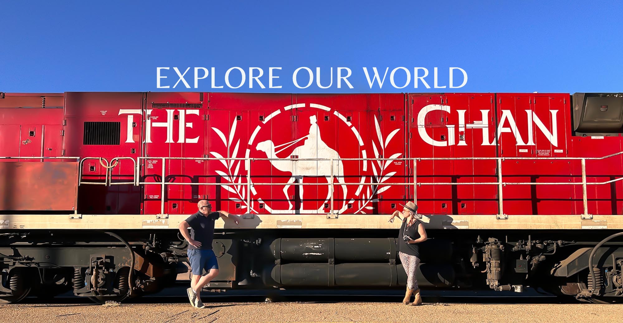 Christina and Jim - Mr and Mrs Romance and the Ghan train journey - hero image for Destinations hub page