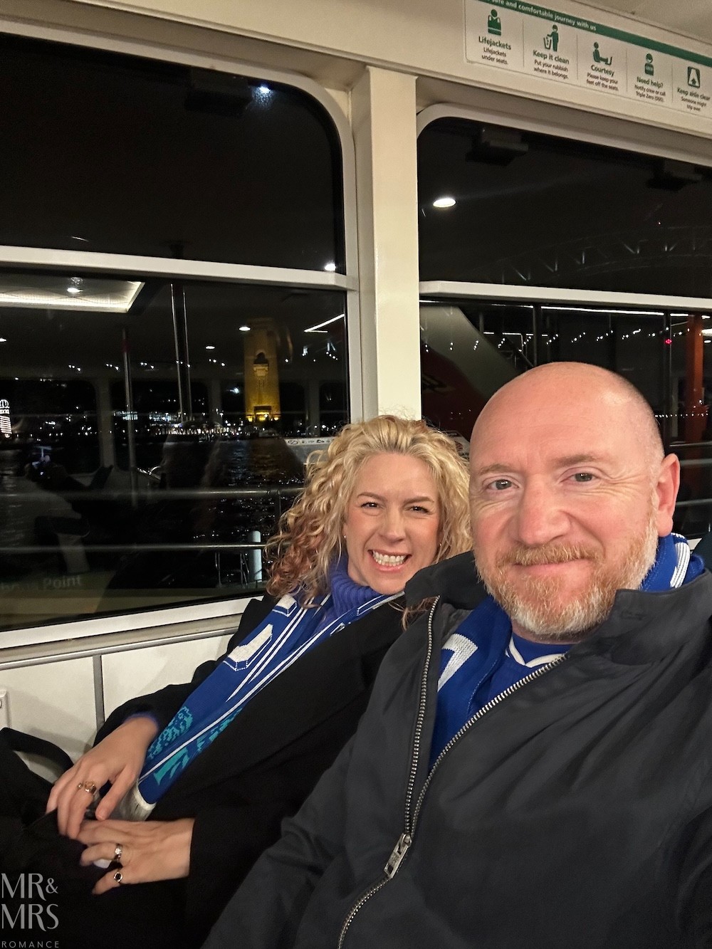 Flavour of the Month - July 2026. Jim and Christina on train to Chelsea game
