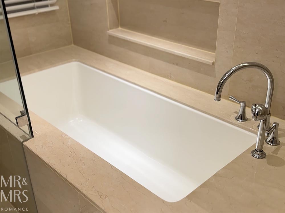 Oriental Residence Bangkok Hotel - very deep bath of junior suite