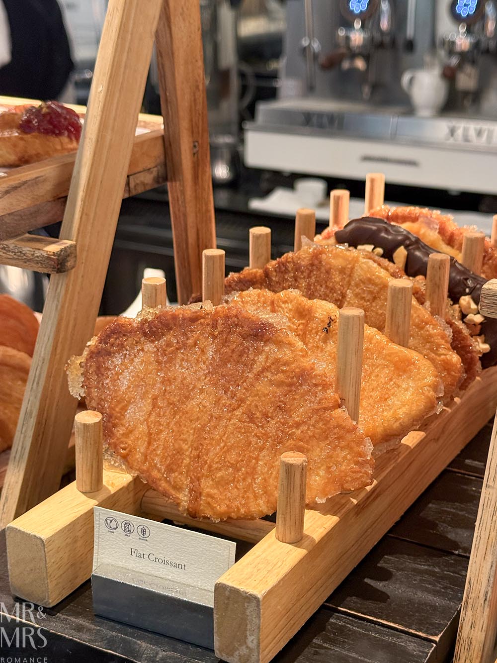 Oriental Residence Bangkok Hotel - flat croissants in a rack